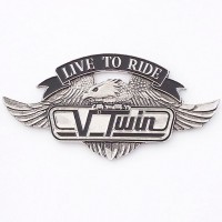 EMBLEMAT PRZYKLEJANY V-TWIN MAŁY - BRAK